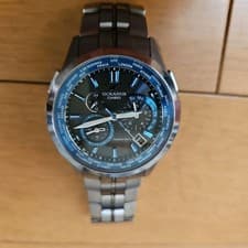 CASIO OCEANUS OCW-S1400-1AJF Titanium Solar Radio Men's Watch Black Dial 6.3in