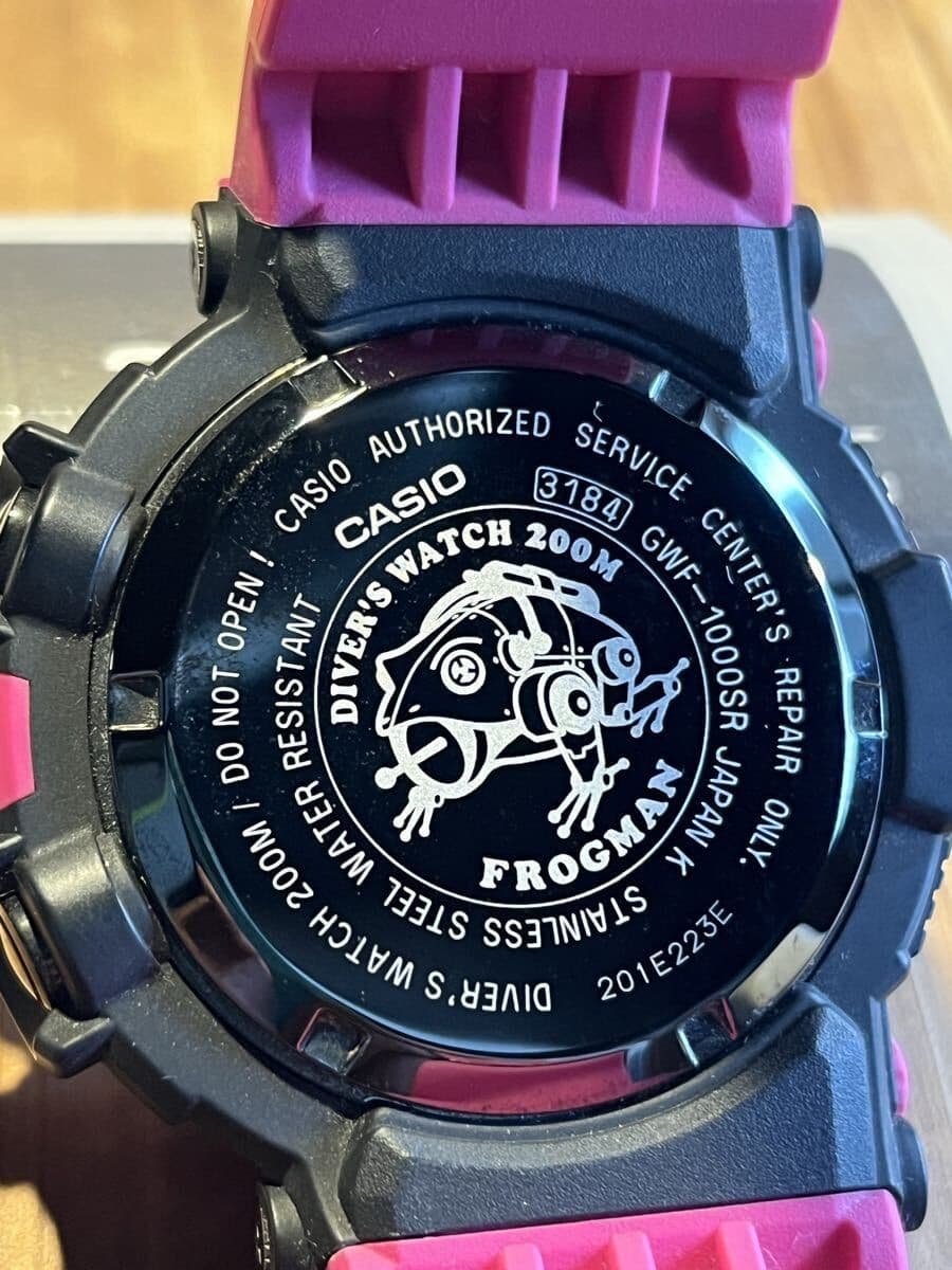 CASIO G-SHOCK GWF-1000SR-4JF MASTER OF G Tough Solar FROGMAN Wristwatch