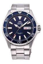 ORIENT Men's 42mm Steel Bracelet & Case S. Sapphire Automatic Blue Dial Analog W
