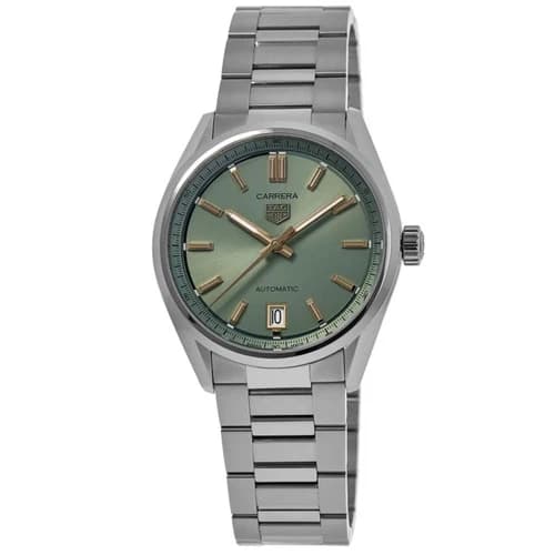 New Tag Heuer Carrera Date Automatic Green Dial Women's Watch WBN2312.BA0001