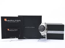 HAMILTON Khaki H645150 Black 40mm Day Date Automatic Men's Watch Exc+++++ JAPAN