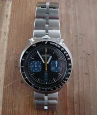 Seiko 6138-0040 Automatic Chronograph Watch BULLHEAD Stainless steel RARE