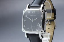 [Exc+5] HAMILTON Frank LIoyd 000221 35mm Black Date Automatic Men's Watch
