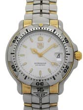 TAG Heuer 6000 Series Professional Quartz Watch WH1251 White Dial 35mm