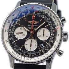 BREITLING AB0121A11B1A1 Navitimer B01 Chronograph 43 Men's Watch Black