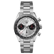 Tag Heuer Carrera Chronograph Silver Dial Steel 39mm Men's Watch CBS2216.BA0041