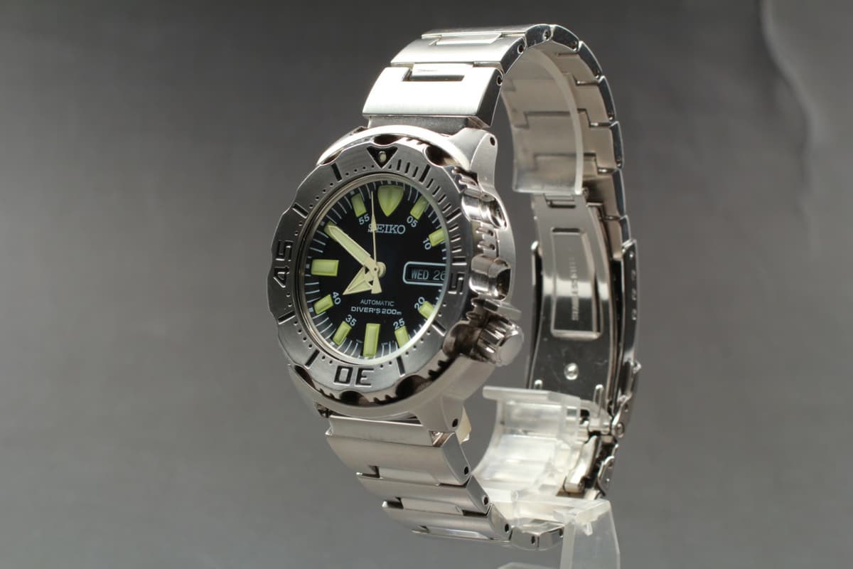[Exc+5] SEIKO SKX779 Black Monster 7S26-0350 Automatic Diver 200M Japan #564