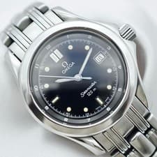 Omega Seamaster 120m 2511.50 Black Dial Quartz Watch Box Papers