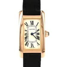 Authentic Cartier Tank AmericanSM PG W2607456 PG/RG Quartz #230-000-297-6050