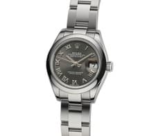 Rolex Datejust 28mm Steel Dark Grey Roman Dial Oyster CPO 279160