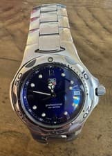 TAG Heuer Professional Men's Blue Dial Quartz Wristwatch 200m Stainless Steel
