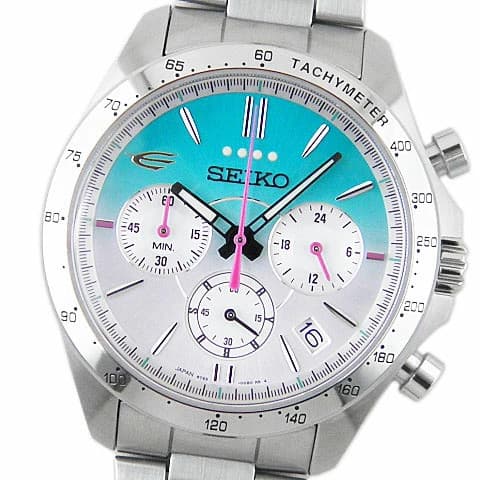 Seiko E5 Hayabusa 10th Anniversary Men's Watch Stainless Steel Used