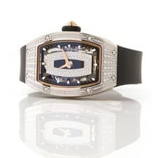 Richard Mille Onyx Diamond Limited Edition Watch 18k White Gold w. Papers