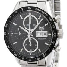 TAG HEUER Carrera Chronograph Caliber 16 Day Date Steel Watch CV20... BF585816