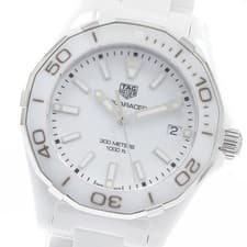TAG HEUER Aquaracer WAY1391.BH0717 Ceramic date white Dial Quartz Ladies_952618