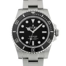 ROLEX Submariner 114060 Black Case Size 40 x 40 mm Men's Used Watch #41421