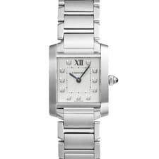 CARTIER Tank Française WE110006 Silver Ladies Used Watch #31031