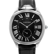 Cartier Drive WSNM0009 3930 40mm Black Roman Steel Mens Watch Box Paper 2014