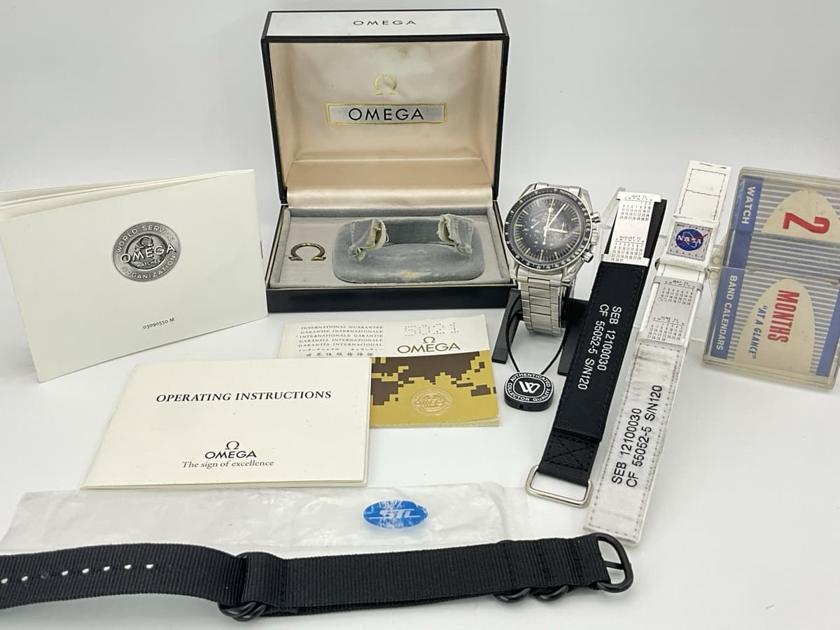 OMEGA Speedmaster Professional 105.012-66 Complete Set Box&Papers AstronautStrap