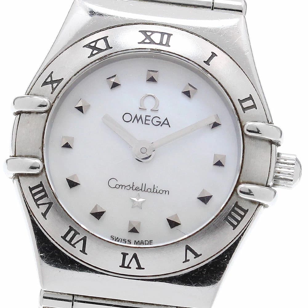 Omega Constellation Quartz Ladies Watch B, Used, Guarantee From Japan