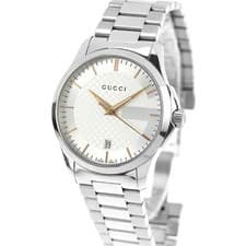 Gucci G-Timeless Quartz Watch 38mm Stainless Steel Silver Used