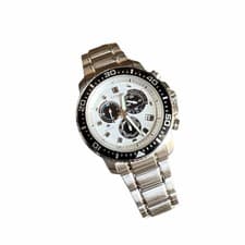 Citizen Promaster Eco-Drive Radio Solar Watch White Land 2009 Japan