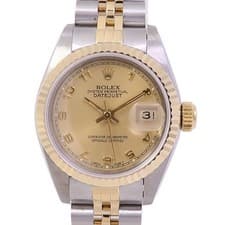 ROLEX Datejust Automatic Watch 69173 18K Yellow Gold/Stainless Steel Gold