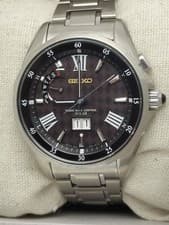 Seiko Brightz 8B43 Radio Solar Titanium Big Date Used From Japan