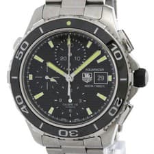 TAG HEUER Aquaracer 500M Chronograph Steel Automatic CAK2111 Polished BF588103