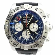 BREITLING WATCH AB0413 CHRONOMAT GMT AUTOMATIC CHRONOGRAPH BLACK SS/RUBBER MEN'S