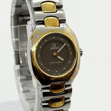 OMEGA Watch Seamaster 976.001 Silver/Gold Gray Quartz Women's Working Auth Rare