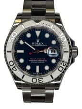 Rolex Yacht-Master 40mm Blue Dial Platinum 126622  Bezel Oyster B&P Watch