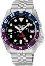 Seiko Watch Five Sports SKX GMT SBSC021 Men's Silver Watch F/S w/Tracking# Japan
