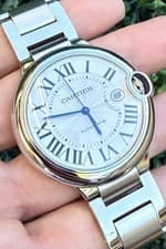 Cartier Ballon Bleu Ivory Automatic 42mm 3765 WSBB0026 On Bracelet Watch Only