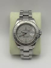 Rolex Yacht-Master 16622 Silver Oyster Bracelet with Platinum Bezel Box & Papers