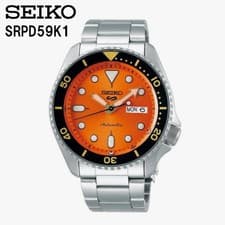 Includes  Box SEIKO 5 Men s Watch SRPD59K1 SEIKO5 Automatic Orange ( Model SBSA0