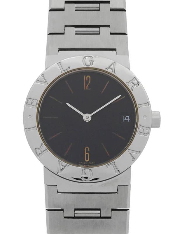 BVLGARI Bvlgari Bvlgari Quartz Watch BB30SS Black Dial 30mm