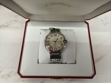 Cartier Ballon Bleu Stainless Steel SILVER Roman 42mm W69012Z4 Box&Papers