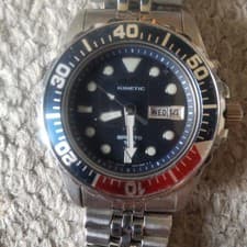 Kinetic Sports Diver Watch Kinetic Movement Analog 200m Stainless Steel