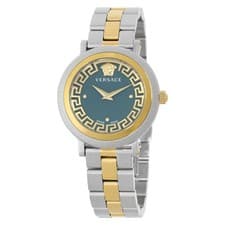 Versace Greca Flourish Quartz Green Dial Ladies Watch VE7F00523