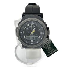 CASIO Solar watch PRO TREK Degiana Rubber WHT BLK