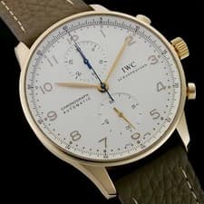 IWC Portugieser Chronograph IW371402 Stainless Steel Blue Dial #SU026