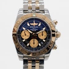 Breitling Chronomat 41 18k Rose Gold and Steel Black CB0140 Bracelet