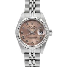 ROLEX Datejust 79174 pink Rome F Number second hand Women
