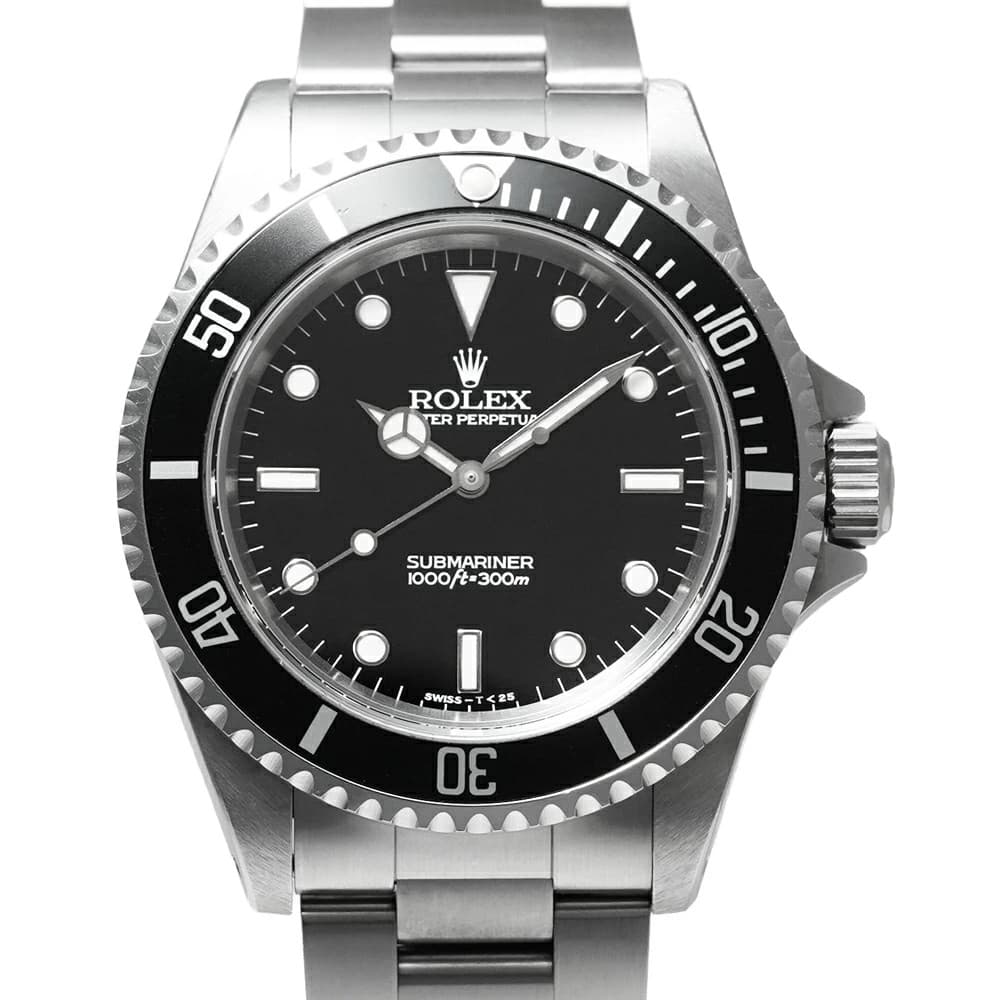 ROLEX Submariner 14060 Black Case Size 40mm x 40mm Men's Used Watch #431421