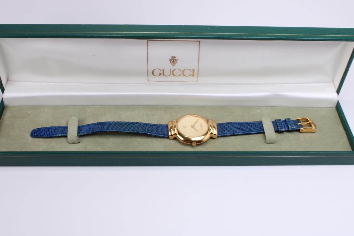 Gucci 5300J Watch - Gold Plated Quartz Wristwatch with Box