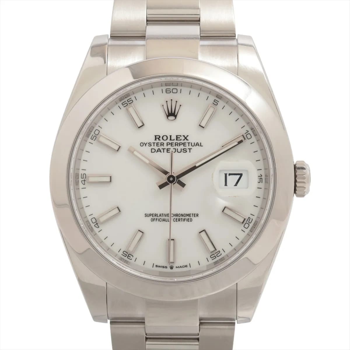 Rolex Datejust 41 126300 SS SS AT white dial