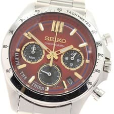 Seiko 8T63-02X0 Lupin the Third x Seiko Official Watch Used From Japan