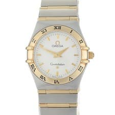 OMEGA Constellation Full Bar 18k & Steel Two Tone White Dial Ladies Watch