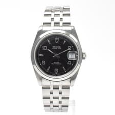 [EXCELLENT+5] TUDOR Prince Date 74000 Black Dial 34mm Automatic Boy's Watch JPN